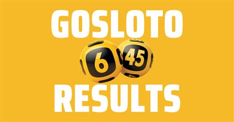 6/45 gosloto results